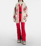 Moncler Grenoble Embroidered wool-blend cardigan