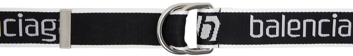 Photo: Balenciaga Black & White D Ring Belt
