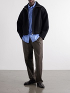 YOKE - Classic-Collar Cotton-Poplin Shirt - Blue