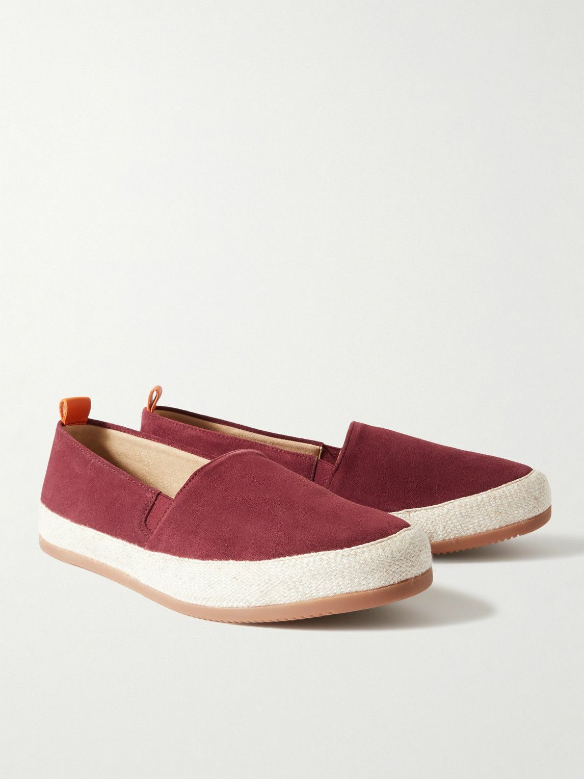 Mulo - Suede Espadrilles - Burgundy Mulo