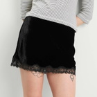 RIXO Women's Kornelia Mini Skirt in Black
