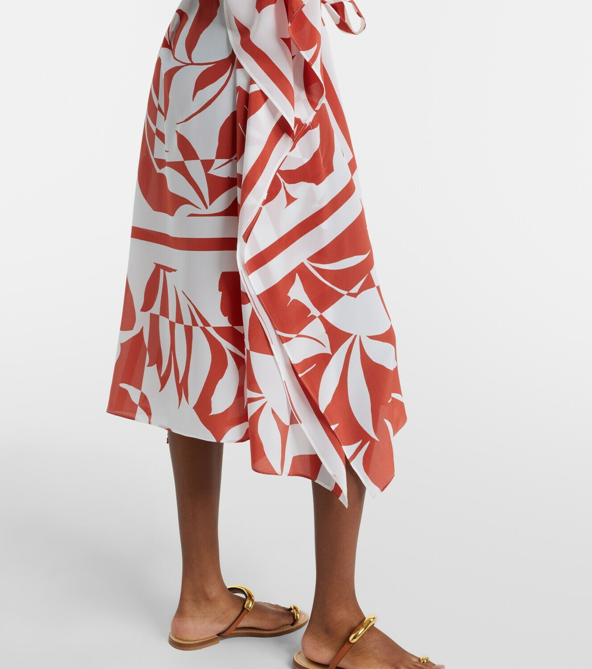 Max Mara Lancia floral silk beach dress