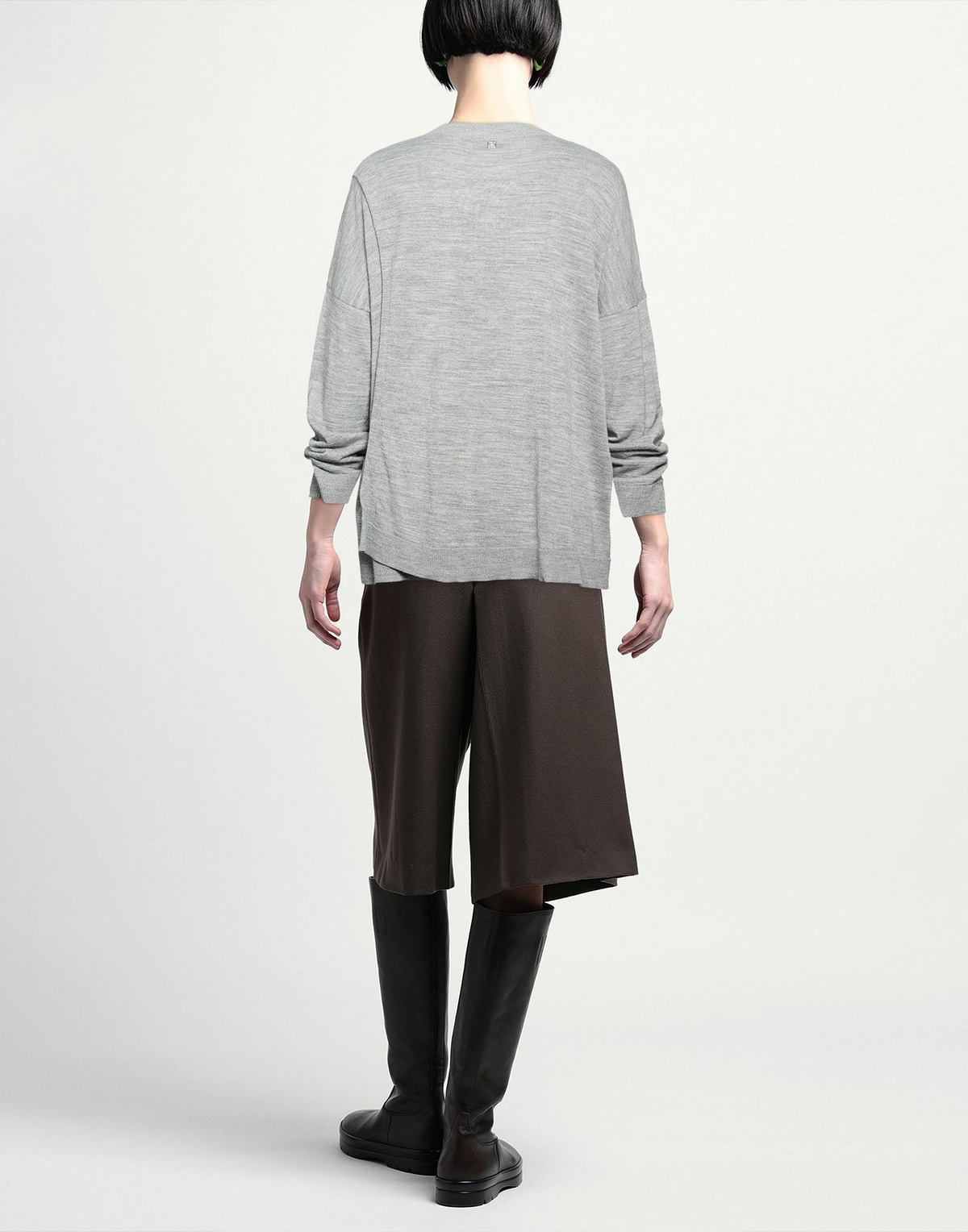 Manila Grace Womens Sweater in Grey
