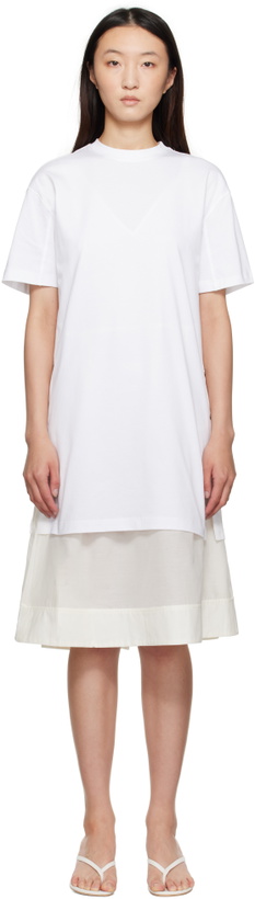 Photo: 3.1 Phillip Lim White Oversized T-shirt Combo Midi Dress
