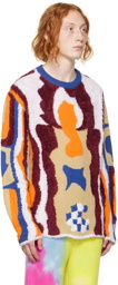 The Elder Statesman Multicolor Raised Sweater