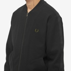 Fred Perry Authentic Men's Knitted Taped Track Jacket in Black