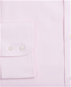 Brooks Brothers Men's Luxury Collection Madison Relaxed-Fit Dress Shirt, Button-Down Collar Dobby Links | Pink
