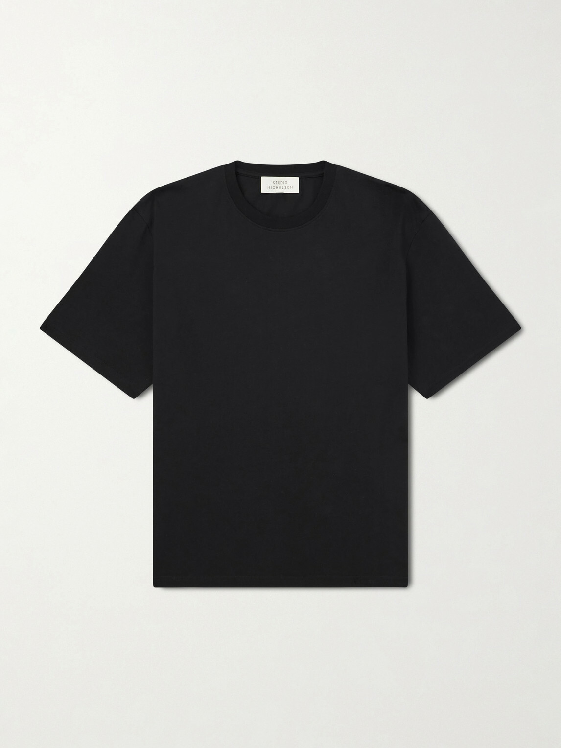 Studio Nicholson - Bric Cotton-Jersey T-Shirt - Black