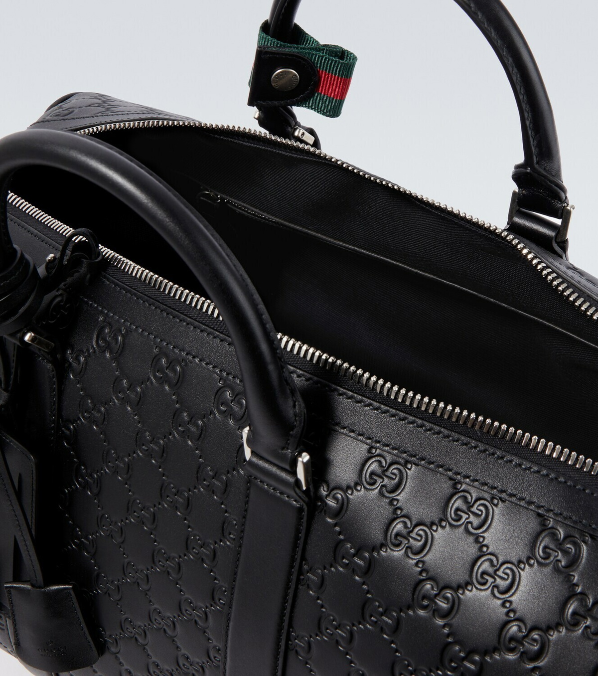 Gucci GG leather duffel bag