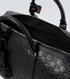 Gucci GG leather duffel bag