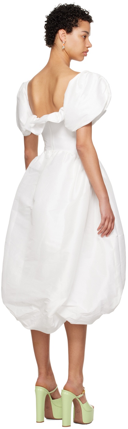Kika Vargas SSENSE Exclusive White Reshma Midi Dress Kika Vargas