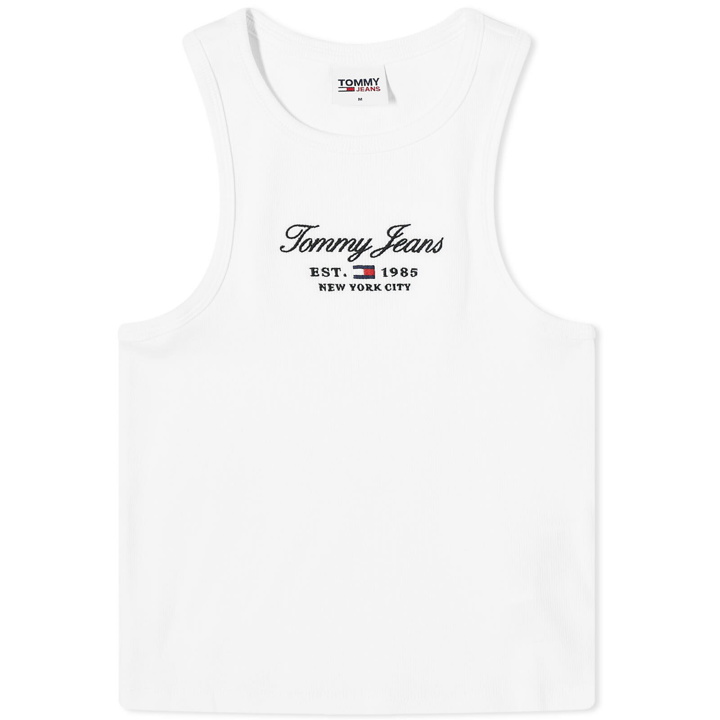 Photo: Tommy Jeans Women's Logo Tank Top in White