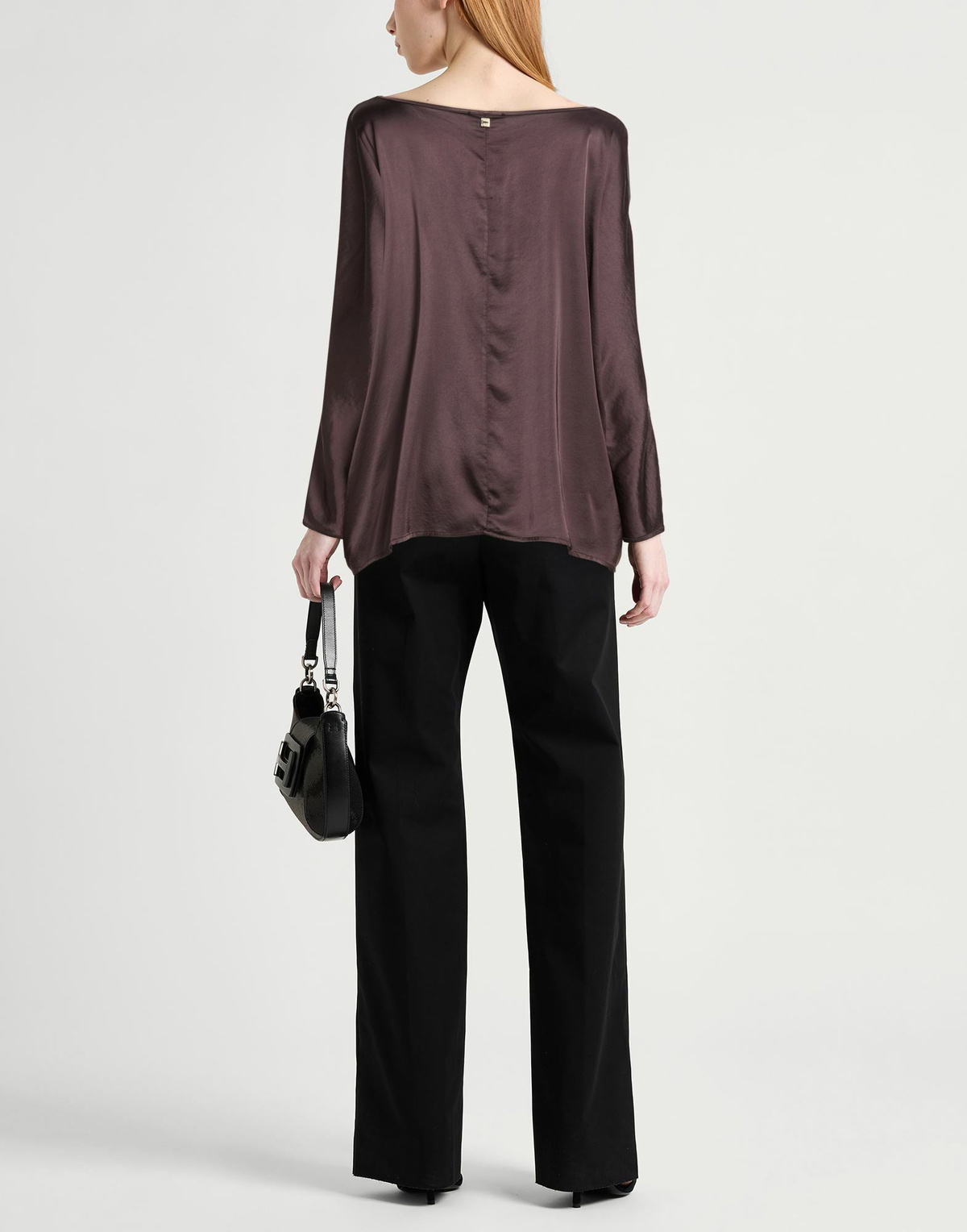 Manila Grace Womens Top Chocolate in Brown