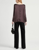 Manila Grace Womens Top Chocolate in Brown