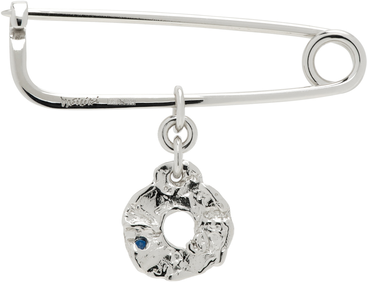 Vasiliki SSENSE Exclusive Silver Cycladics Brooch