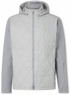 Peter Millar - Rush Panelled Quilted Shell Hooded Golf Jacket - Gray