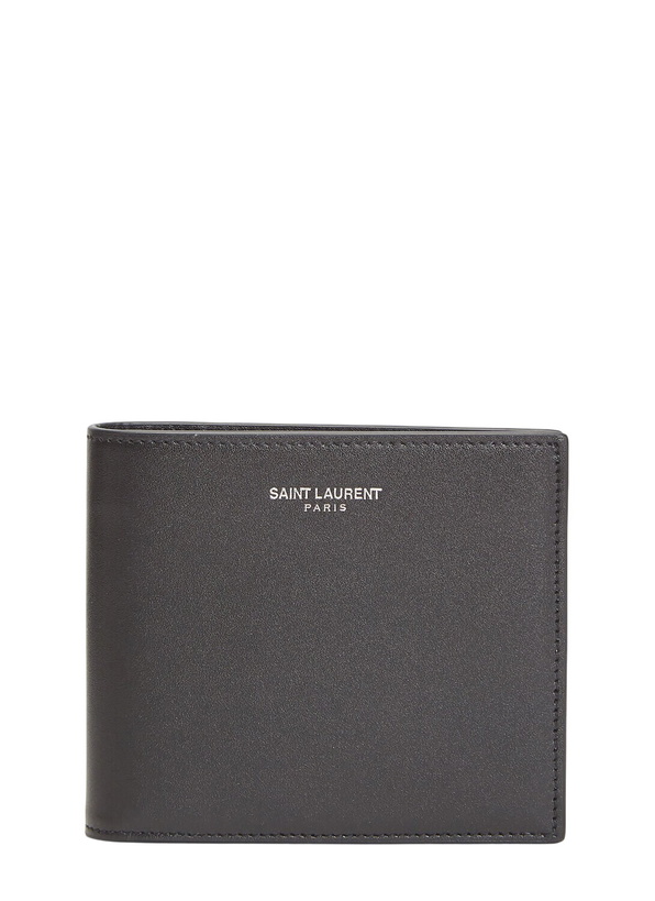 Photo: Saint Laurent Logo Print Bi-Fold Wallet