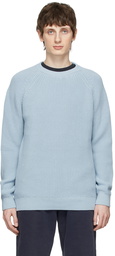 Sunspel Blue Cotton Sweater