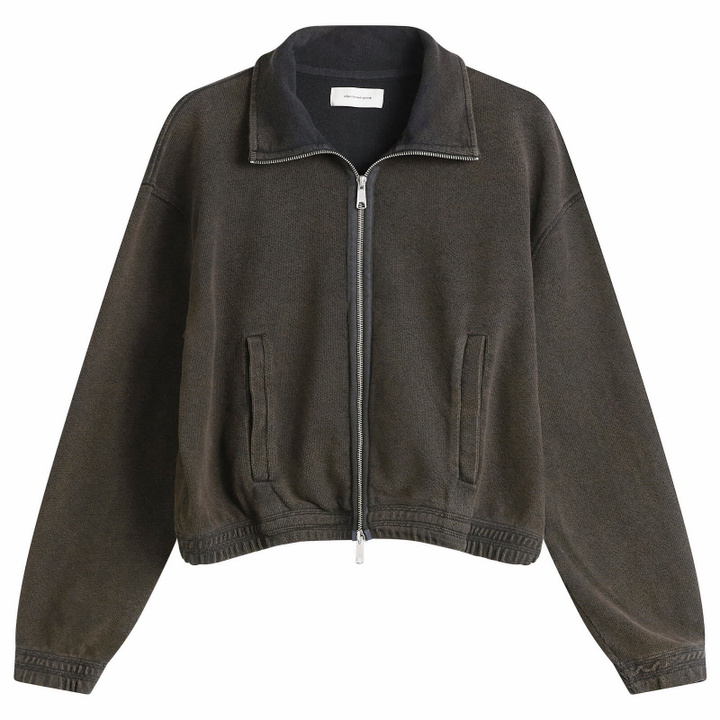 Photo: mfpen Women's Cropped Covet Full Zip in Burned Black