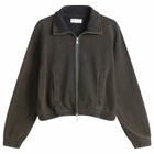 mfpen Women's Cropped Covet Full Zip in Burned Black