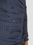 Lourdes Pinstripe Ruched Blazer