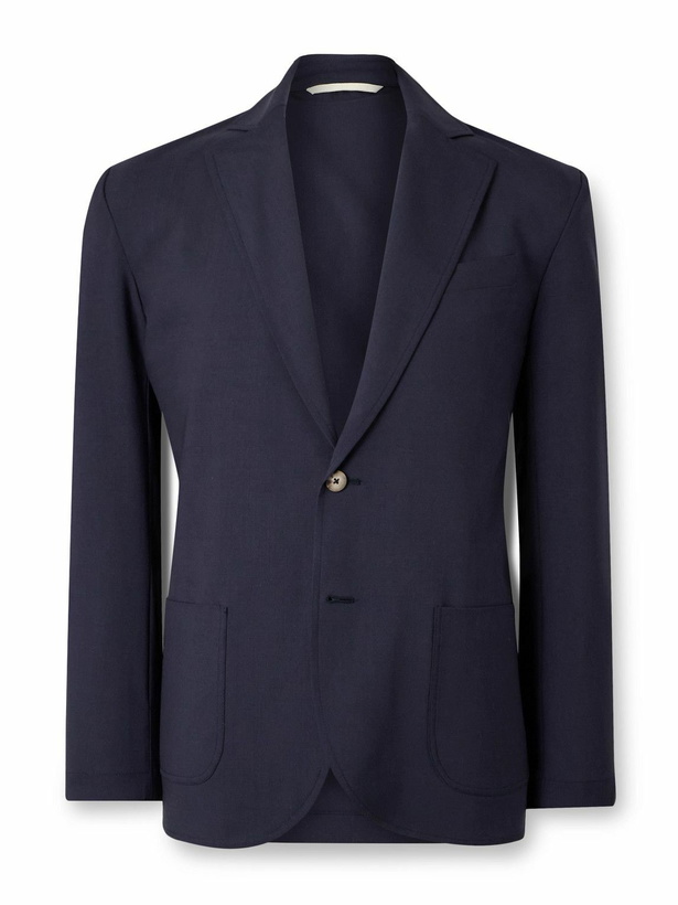 Photo: De Bonne Facture - Super 130s Wool Blazer - Blue