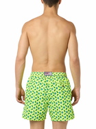 MC2 Saint Barth Man Lightweight Fabric Swim-shorts Lighting Micro Fantasy With Watches Print