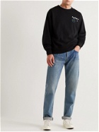 Rag & Bone - City Logo-Embroidered Organic Cotton-Jersey Sweatshirt - Black