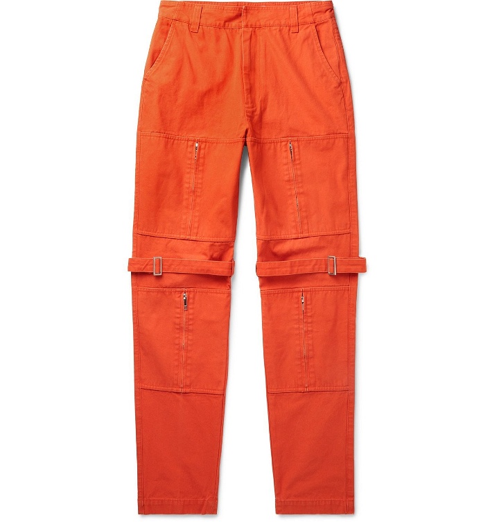 Photo: AMBUSH® - Tapered Cotton-Canvas Trousers - Orange