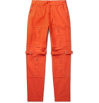 AMBUSH® - Tapered Cotton-Canvas Trousers - Orange