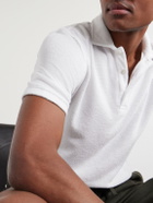 FEDELI - Mondial Cotton-Terry Polo Shirt - White