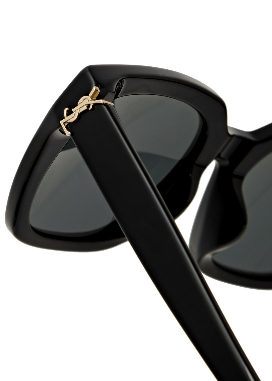 Saint Laurent Oversized Square-frame Sunglasses - Black - One Size
