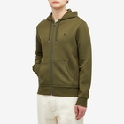 Polo Ralph Lauren Men's Double Knit Zip Hoodie in Company Olive
