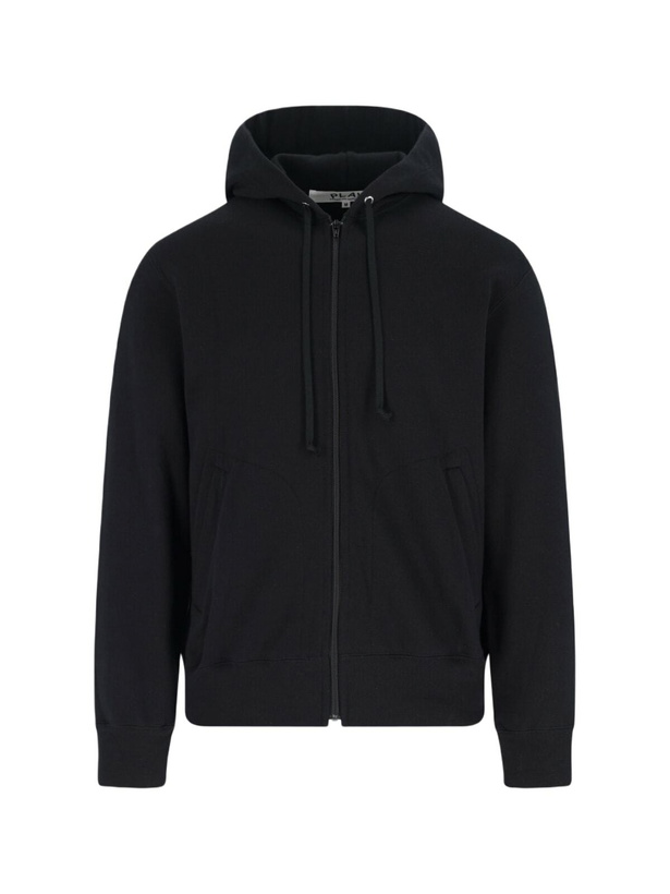 Photo: Comme des Garçons Play Logo Zip Sweatshirt