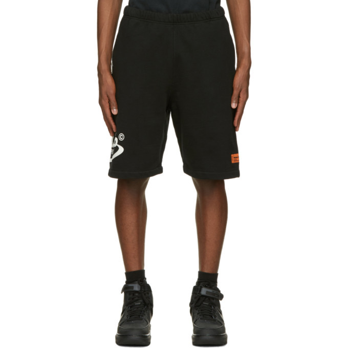 Heron Preston Black Style Sweat Shorts Heron Preston