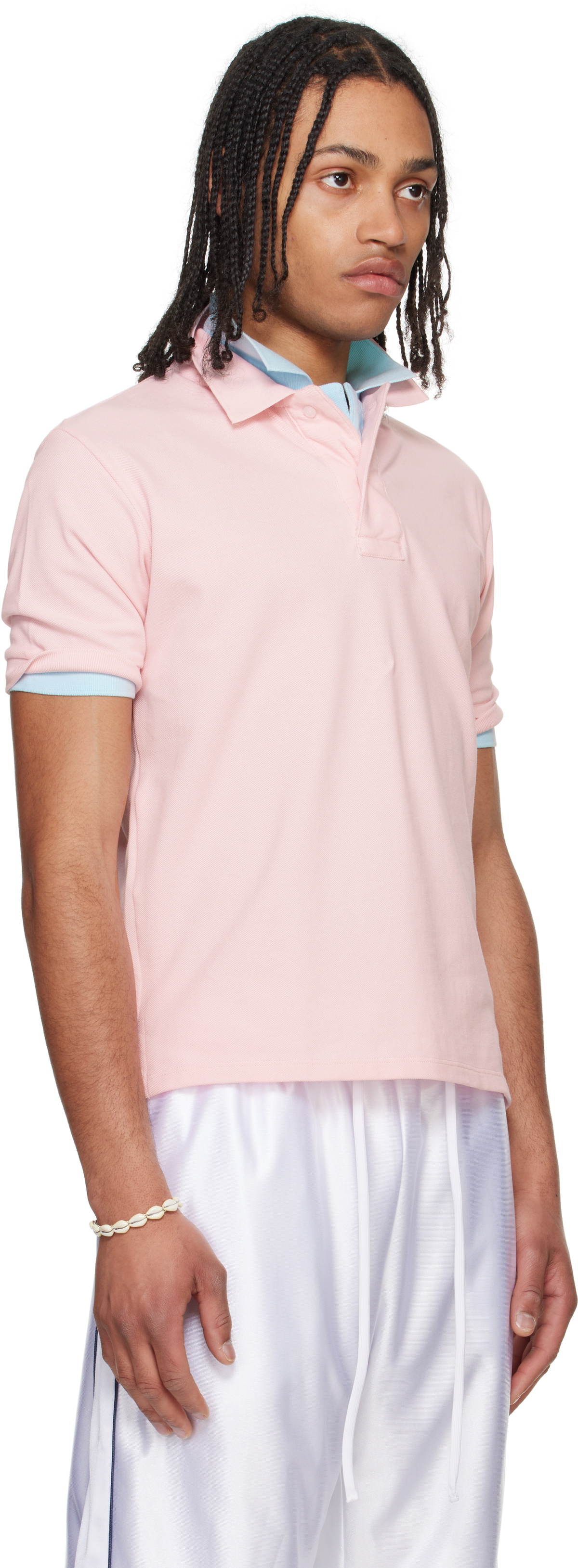 Raimundo Langlois Pink & Blue Layered Polo