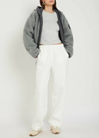 Canada Goose Alberni Reversible Fleece Bomber Jacket Grey