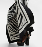 Dolce&Gabbana - Zebra-print silk gown
