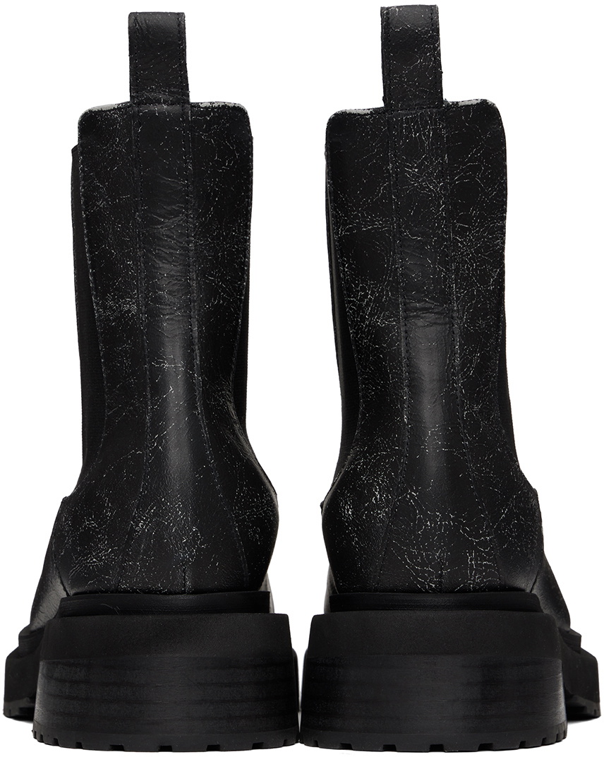 【関税込み】Eckhaus Latta ブラック Mike チェルシーブーツ Eckhaus Latta Black Mike Boots Eckhaus Latta