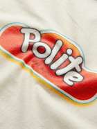 POLITE WORLDWIDE® - Logo-Print Hemp and Cotton-Blend Jersey T-Shirt - Neutrals