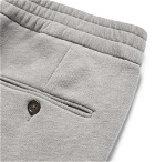 Ralph Lauren Purple Label - Slim-Fit Fleece-Back Cotton-Blend Jersey Sweatpants - Men - Gray