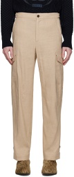 Bally Beige Straight-Fit Cargo Pants