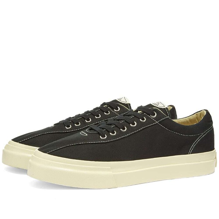 Photo: Stepney Workers Club Men's Dellow Canvas Sneakers in Black