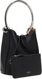 ALAÏA Black Ring Medium Bucket Bag