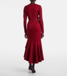 Elie Saab Belted tiered midi dress
