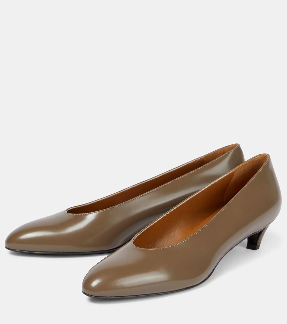 The Row New Almond leather pumps The Row