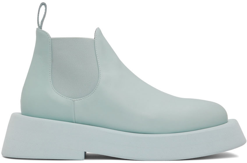 light blue chelsea boots