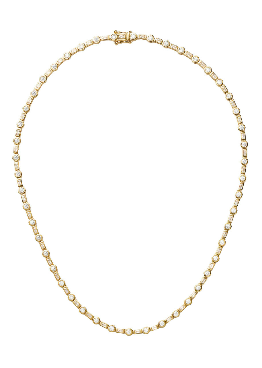 Missoma X Lucy Williams 18ct Gold Plated Tennis Necklace - One Size