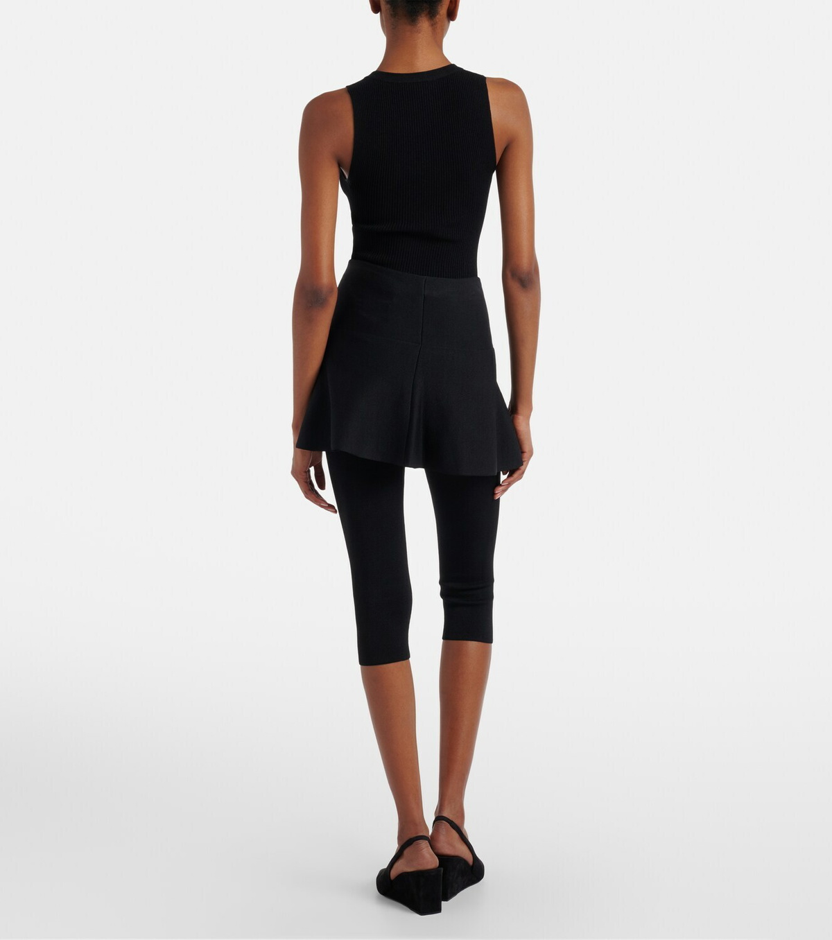 Alaïa Cropped peplum leggings