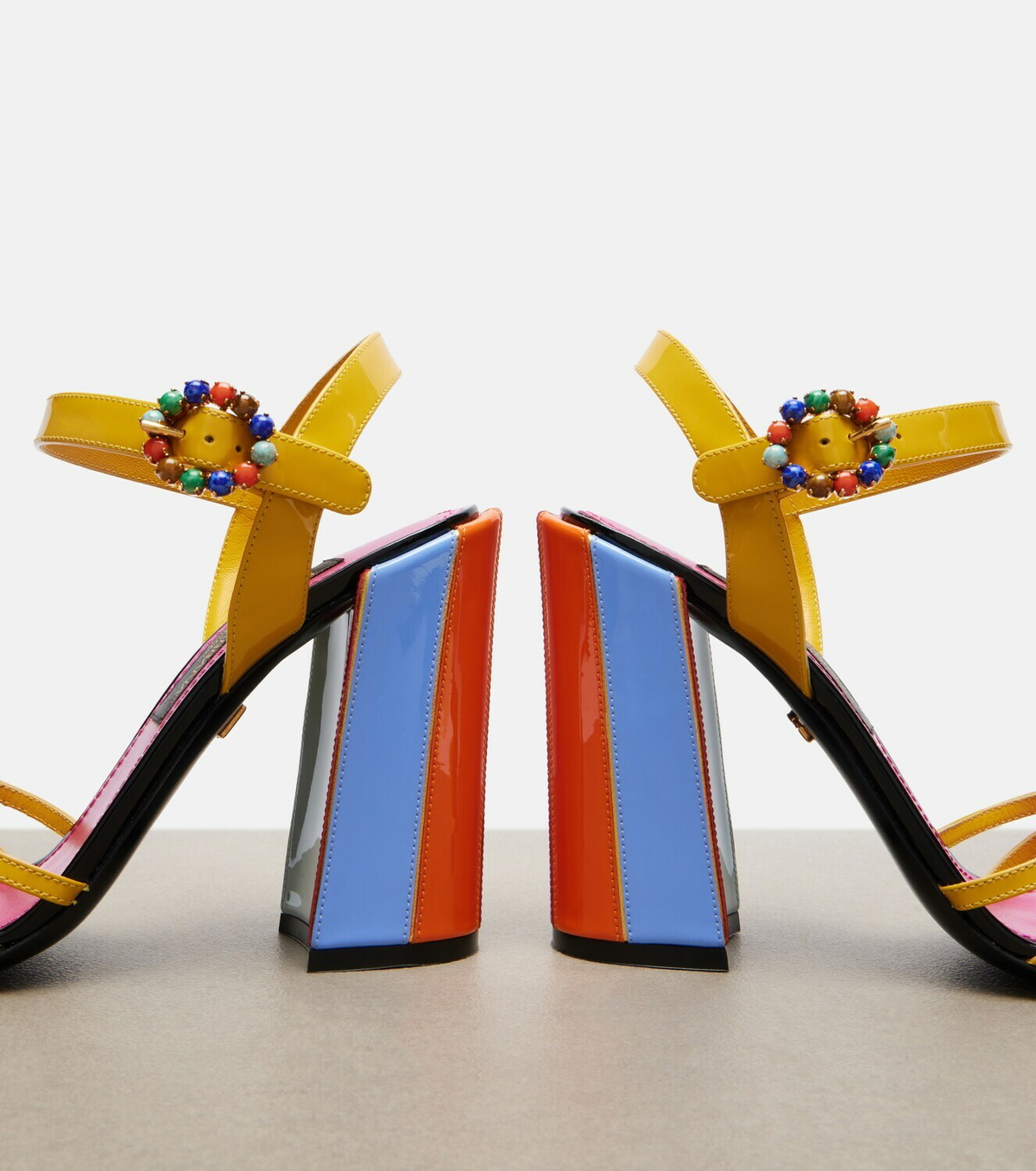 Dolce&Gabbana Keira embellished leather sandals